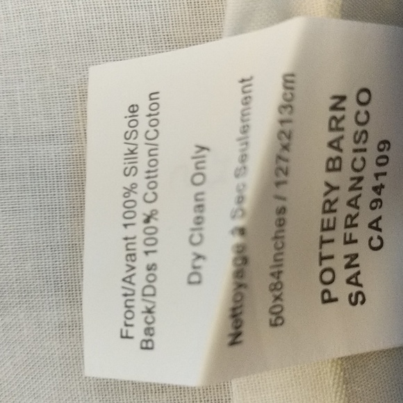 Pottery Barn Silk Dupioni Drapes - Picture 5 of 7